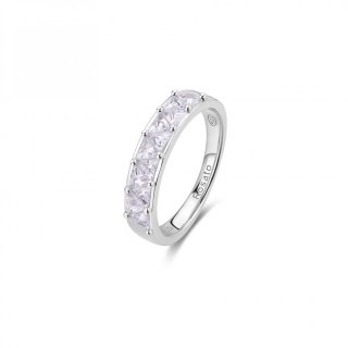 Rosato - Anello Fedina - Argento 925‰ - Zirconia