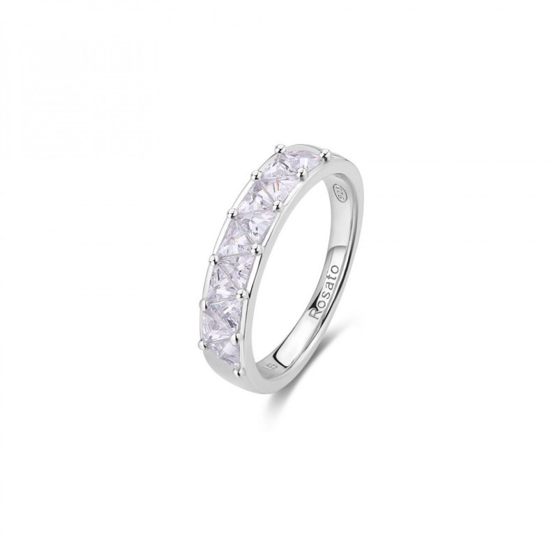 Rosato - Anello Fedina - Argento 925‰ - Zirconia