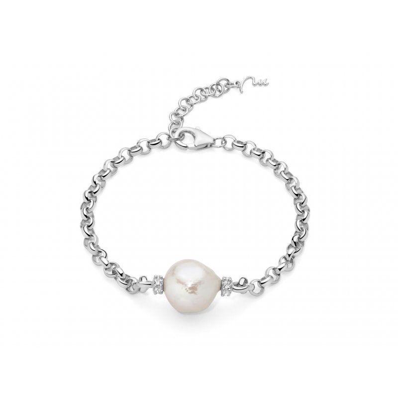 Miluna - Bracciale Perla Oriente - Argento