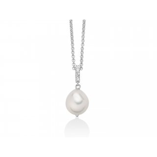 Miluna - Collana Perla Oriente - Argento 925