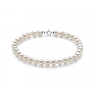 Miluna - Bracciale Perle Oriente - Oro Bianco