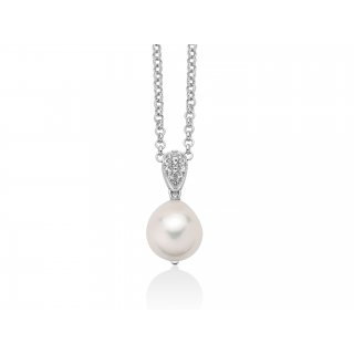 Miluna - Collana Perla Oriente - Argento 925