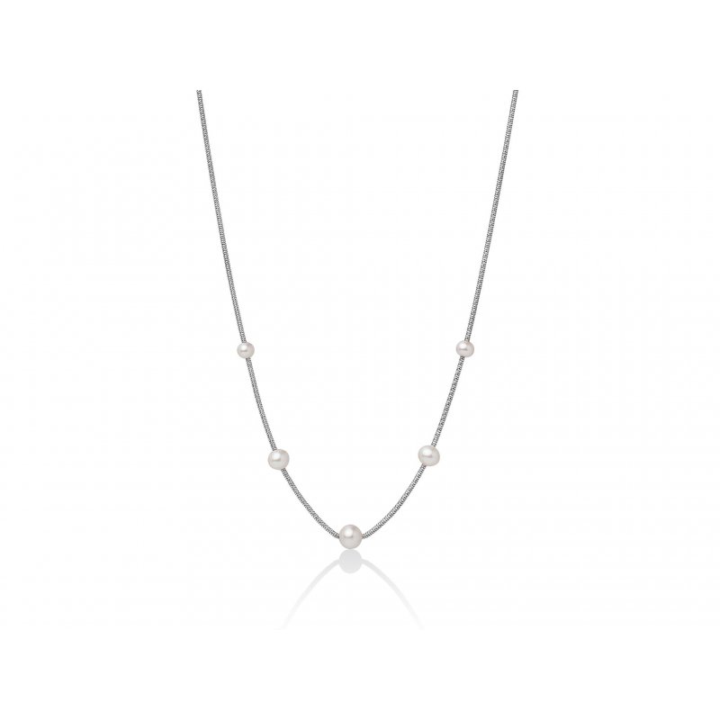Miluna - Collana Perle Oriente - Argento 925