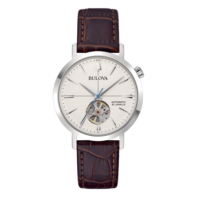 Bulova - Aerojet Automatic - Acciaio - Pelle