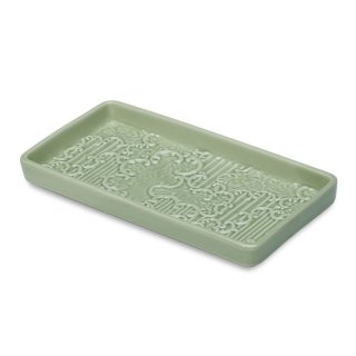 Henriette - Vassoio Dentelle - Ceramica - Celadon