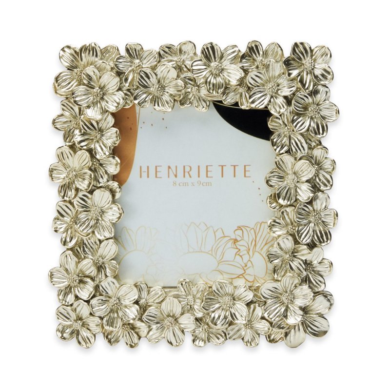 Henriette - Cornice Fiorellino - Resina - Champagne