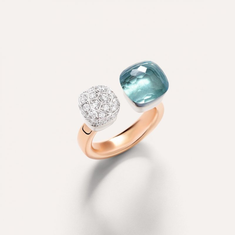 Pomellato - Anello Nudo - Topazio Azzurro
