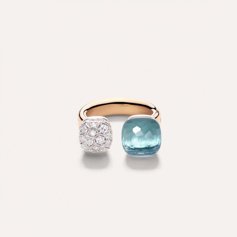 Pomellato - Anello Nudo - Topazio Azzurro