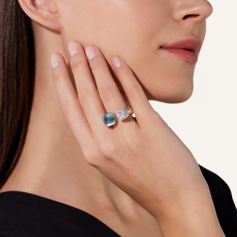 Pomellato - Anello Nudo - Topazio Azzurro