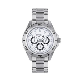 Breil Tribe - Multifunzione Gent 42 Mm - Acciaio - Bianco