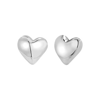 Breil Tribe - Orecchini Big Heart - Acciaio Lucido