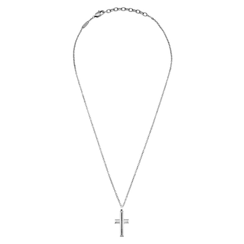 Breil Tribe - Collana Tag And Cross - Acciaio
