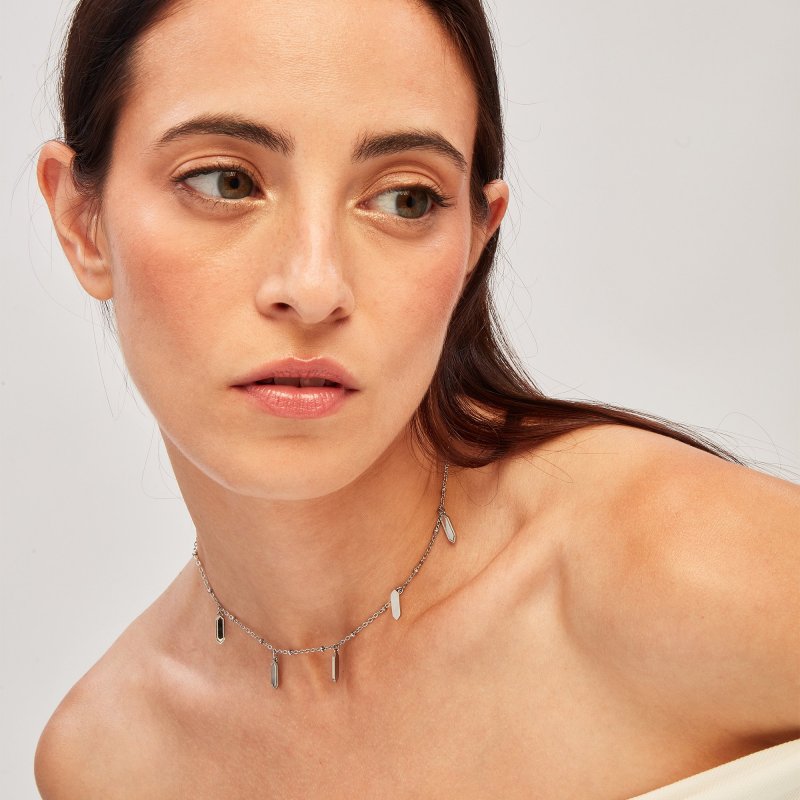 Breil Tribe - Collana Stylize - Acciaio - Argento