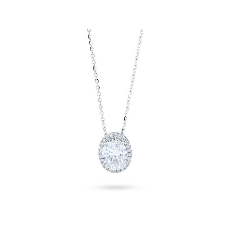 Bottega Boccadamo - Collana Zircone Ovale - Argento