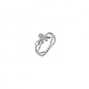 Le Bebe' - Anello Girocuore - Oro Bianco - Diamanti
