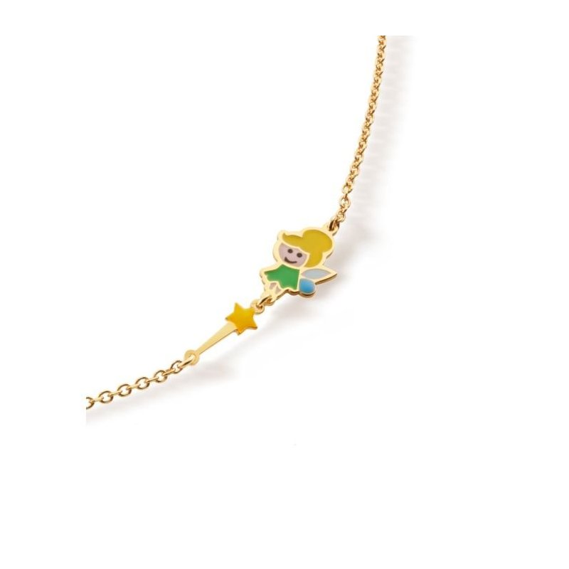 Le Bebe' - Bracciale Fiabe - Oro Giallo - Campanellino