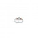 Le Bebe' - Anello Girocuore - Oro Bianco - Diamanti
