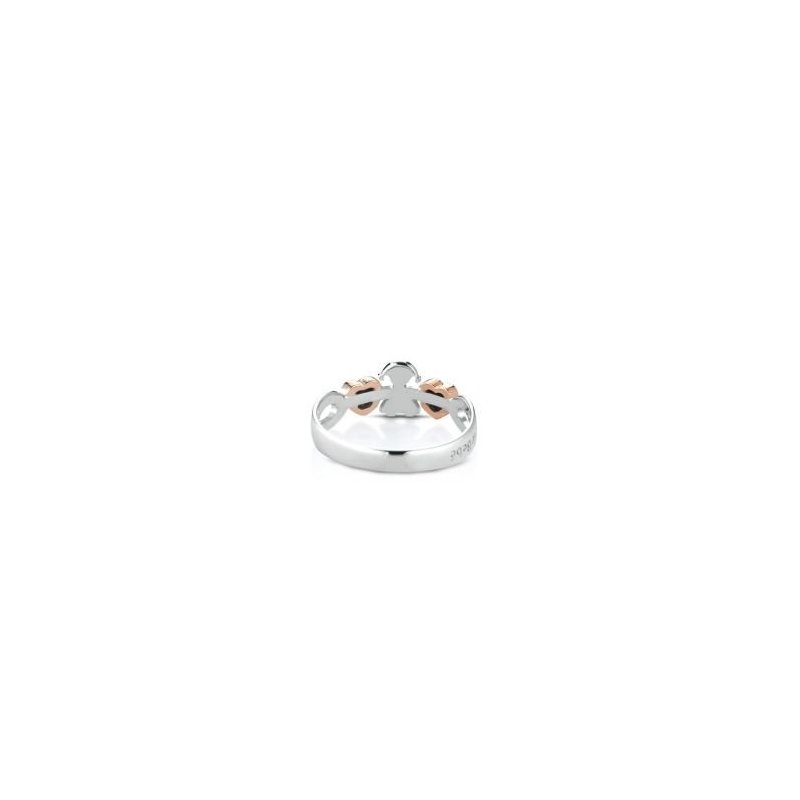 Le Bebe' - Anello Girocuore - Oro Bianco - Diamanti