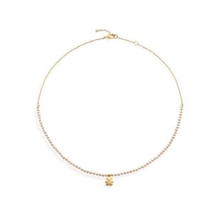 Le Bebe' - Collana Sagoma Bimba - Oro Giallo - Diamante