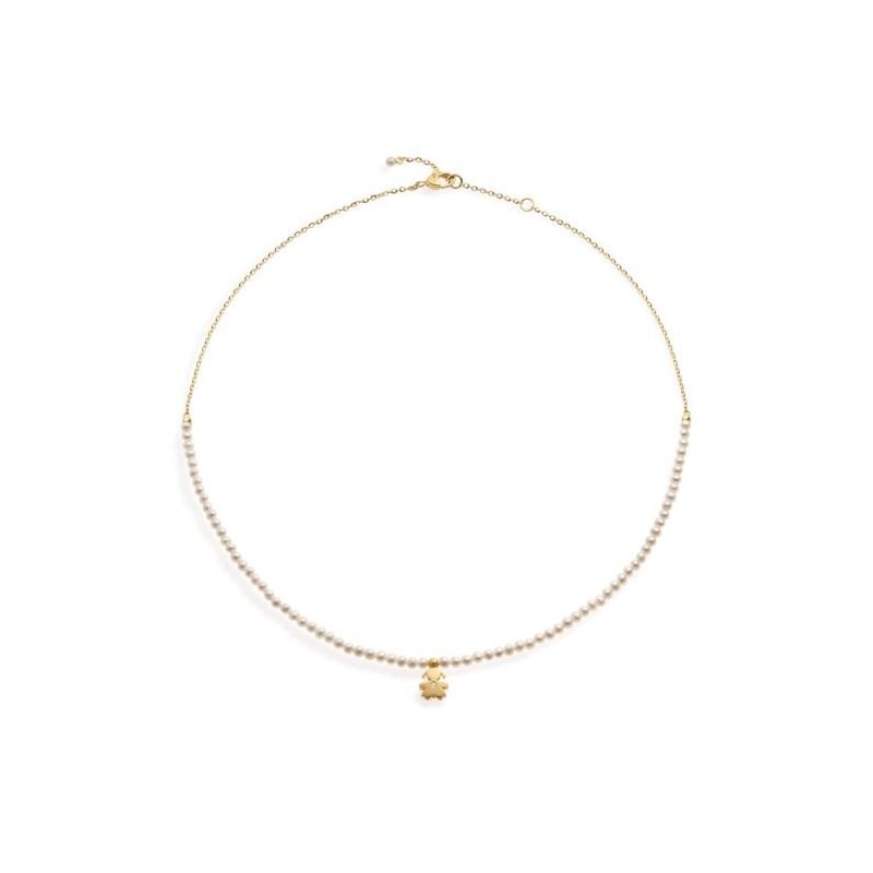 Le Bebe' - Collana Sagoma Bimba - Oro Giallo - Diamante