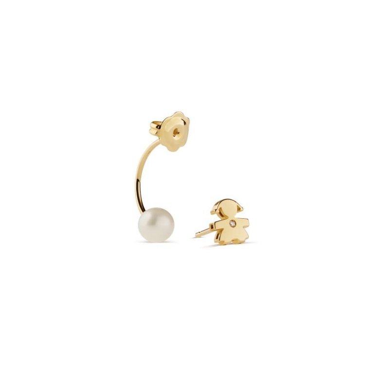 Le Bebe' - Mono Orecchino - Oro Giallo - Diamante