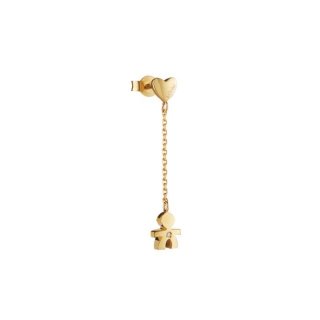 Le Bebe' - Mono Orecchino - Oro Giallo - Diamante