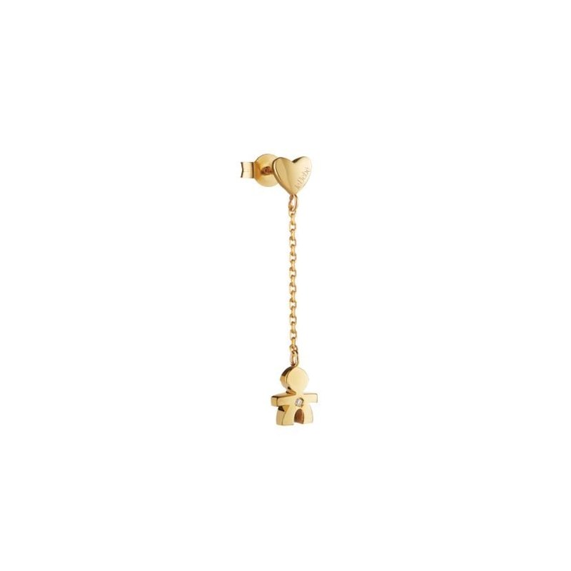 Le Bebe' - Mono Orecchino - Oro Giallo - Diamante