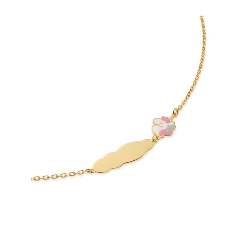Le Bebe' - Bracciale Toys - Oro Giallo - Unicorno