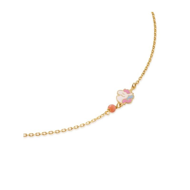 Le Bebe' - Bracciale Toys - Oro Giallo - Unicorno