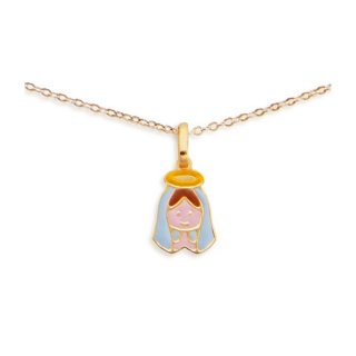 Le Bebe' - Collana Proteggimi - Oro Giallo - Madonnina