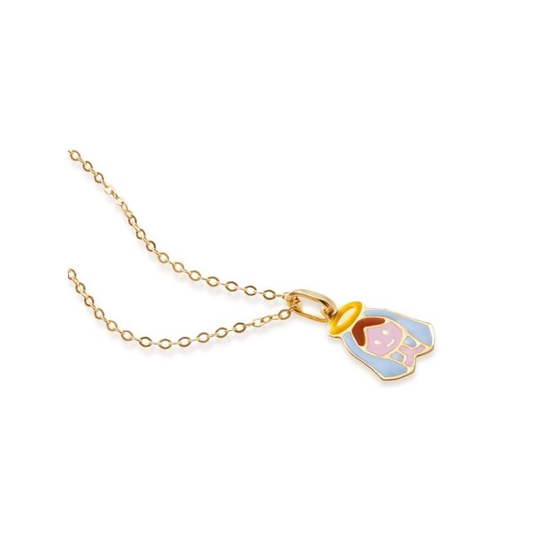 Le Bebe' - Collana Proteggimi - Oro Giallo - Madonnina