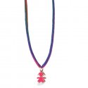 Le Bebe' - Ciondolo I Classici - Oro Rosa - Smalto Fuxia