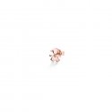 Le Bebe' - Orecchino Sagoma Bimba - Oro Rosa - Diamante