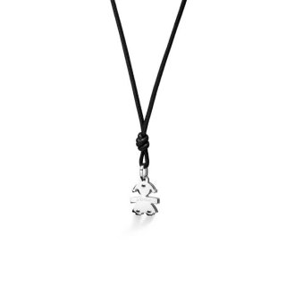Le Bebe' - Ciondolo Sagoma Bimba - Oro Bianco