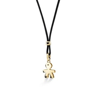 Le Bebe' - Ciondolo Sagoma Bimbo - Oro Bianco 9Kt