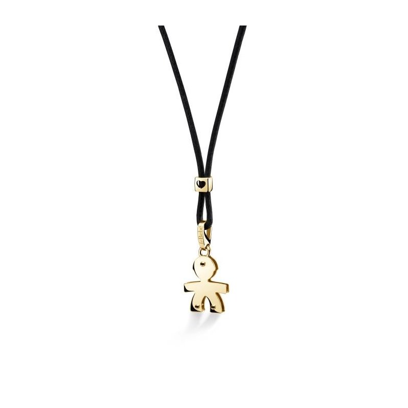 Le Bebe' - Ciondolo Sagoma Bimbo - Oro Bianco 9Kt