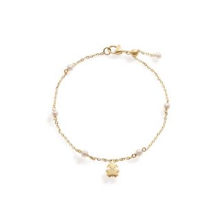 Le Bebe' - Bracciale Sagoma Bimba - Oro Giallo - Diamante