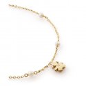 Le Bebe' - Bracciale Sagoma Bimba - Oro Giallo - Diamante