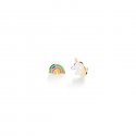 Le Bebe' - Orecchini Toys - Unicorno - Arcobaleno