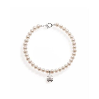 Le Bebe' - Bracciale Le Perle - Oro Bianco - Diamante