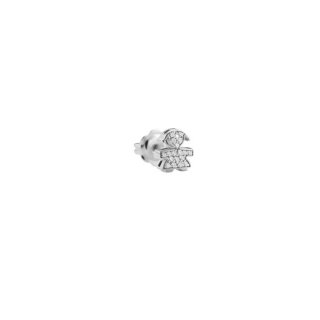 Le Bebe' - Mono Orecchino - Oro Bianco - Diamanti