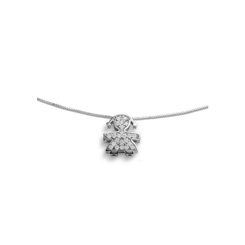 Le Bebe' - Ciondolo I Tesorini - Oro Bianco - Diamanti