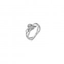 Le Bebe' - Anello Girocuore - Oro Bianco - Diamanti