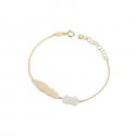 Le Bebe' - Bracciale Toys - Oro Giallo - Fiori