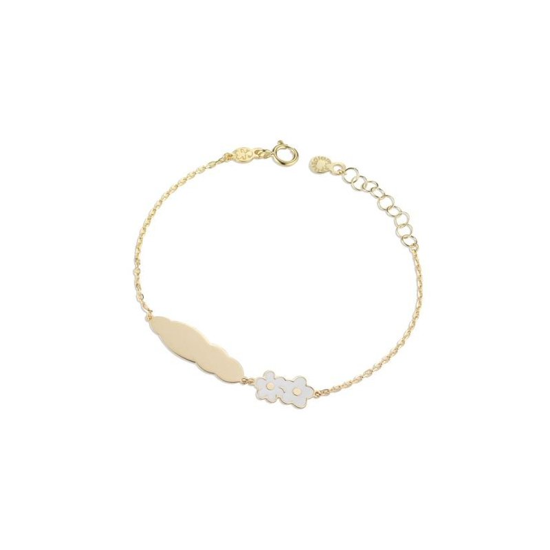 Le Bebe' - Bracciale Toys - Oro Giallo - Fiori