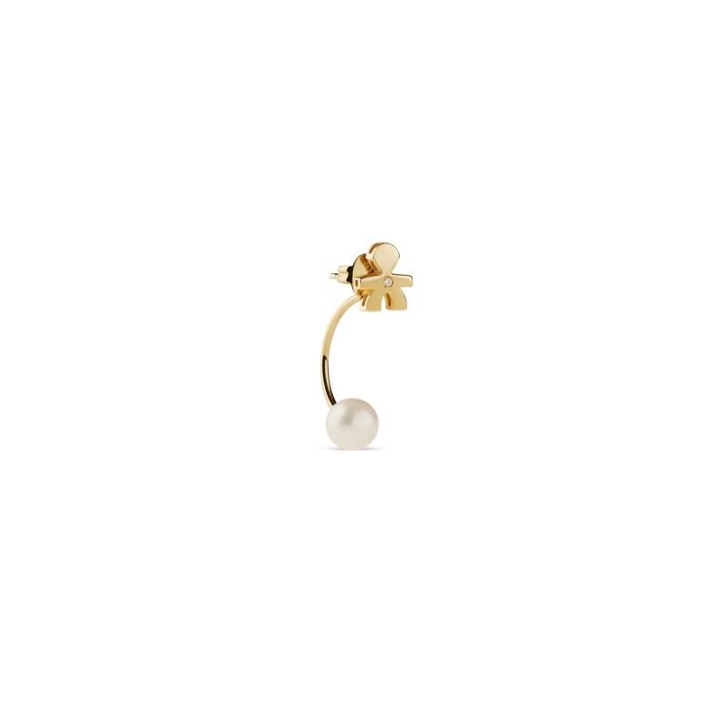 Le Bebe' - Mono Orecchino - Oro Giallo - Diamante