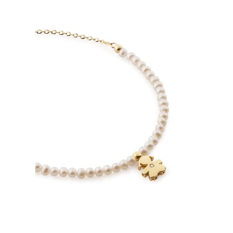Le Bebe' - Bracciale Sagoma Bimba - Oro Giallo