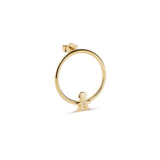 Le Bebe' - Mono Orecchino Les Petits - Oro Giallo - Diamante