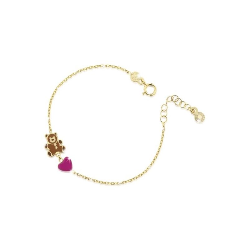 Le Bebe' - Bracciale Toys - Oro Giallo - Cuore