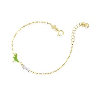 Le Bebe' - Bracciale Toys - Oro Giallo - Dinosauro